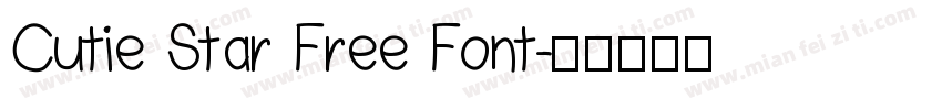 Cutie Star Free Font字体转换